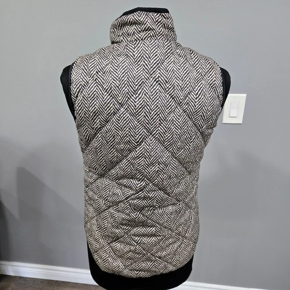 🐢 J. Crew Quilted Herringbone Puffer Vest Size XS Super Cute!
